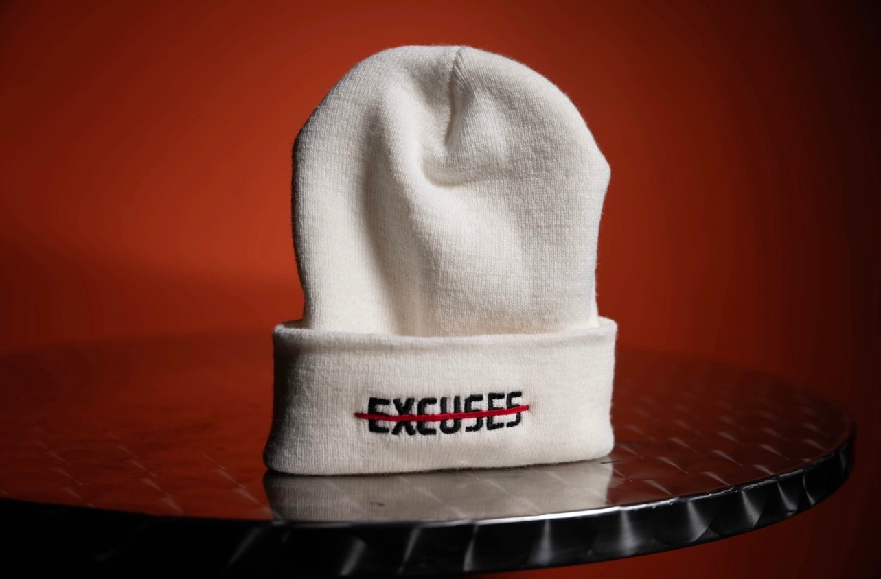 2023 NoExcuses Beanie White